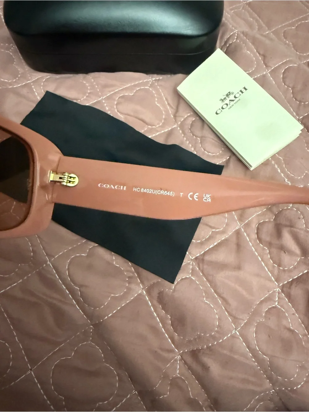 Coach Faded Orange Narrow Rectangle Sunglasses